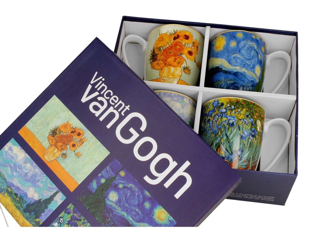Duo-Gift Tasse Van Gogh 4er Set Tassen im Geschenkkarton Porzellan 0,36 L, 1-tlg. Bild 2
