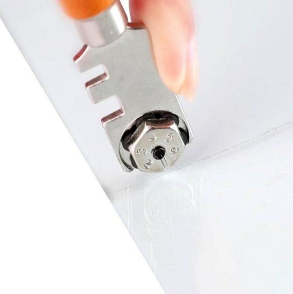 BAYLI Multitool 2er Set Diamant-Glasschneider mit dem praktischen Rädchen zum Schneide Bild 3
