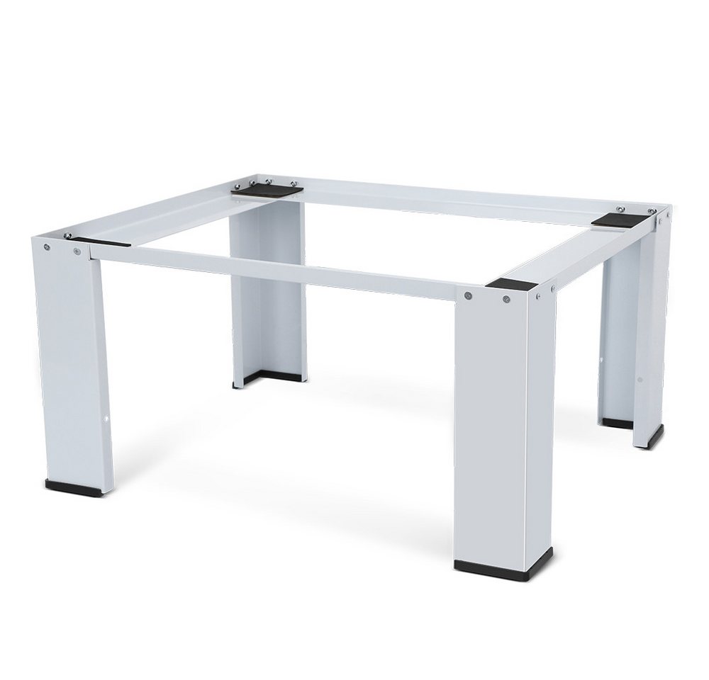 XIIW Waschmaschinenuntergestell Verstärkt Podest H32cm Waschmaschinen Untergestell Sockel Unterbau, Zubehör für Stabil Stahl Unter Schrank bis 150KG 64x54x32cm, mit Rutschfester Füße Trocknersockel Erhöhung