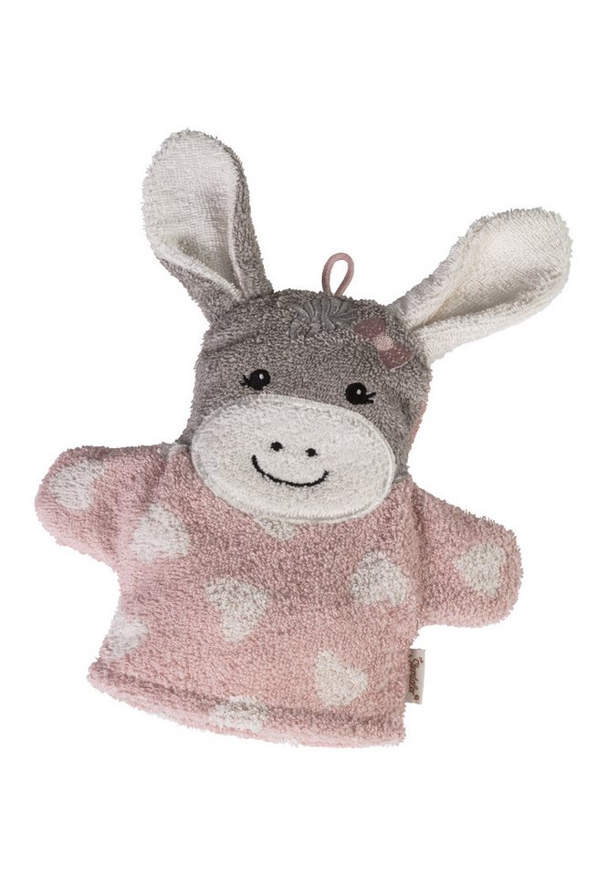 Sterntaler® Badetücher Multipack Frottee ESEL Emmi Girl, Frottee (1-St), Set bestehend aus Kapuzenbadetuch und 2 in 1 Spiel-Waschhandschuh. Bild 4