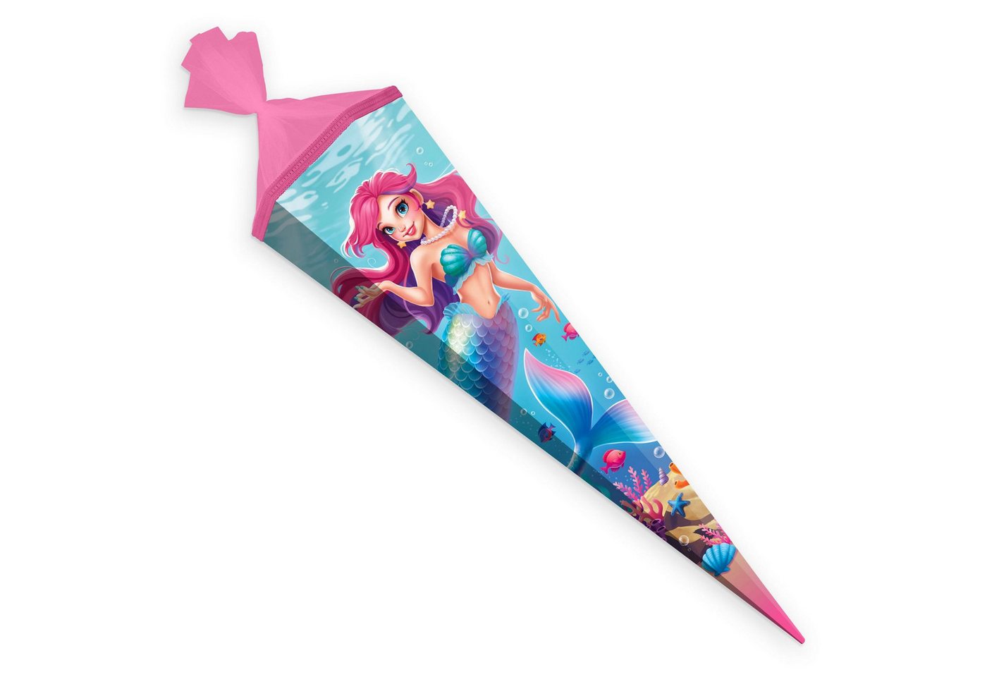 itenga Schultüte ITENGA Schultüte 85cm eckig Motiv Meerjungfrau - AQUA DREAMS Zuckertüt