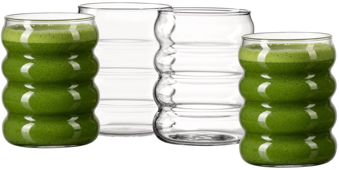 Ritzenhoff & Breker Glas Zen Trinkgläserset 4-teilig 300 ml, Glas, Hitzebeständig