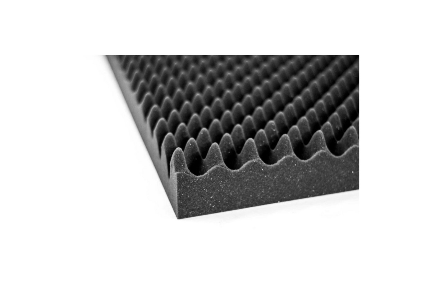 PolySound Akustikplatte Noppenschaumstoff anthrazit 200×100 cm (2 m) – Schallabsorber Bild 2