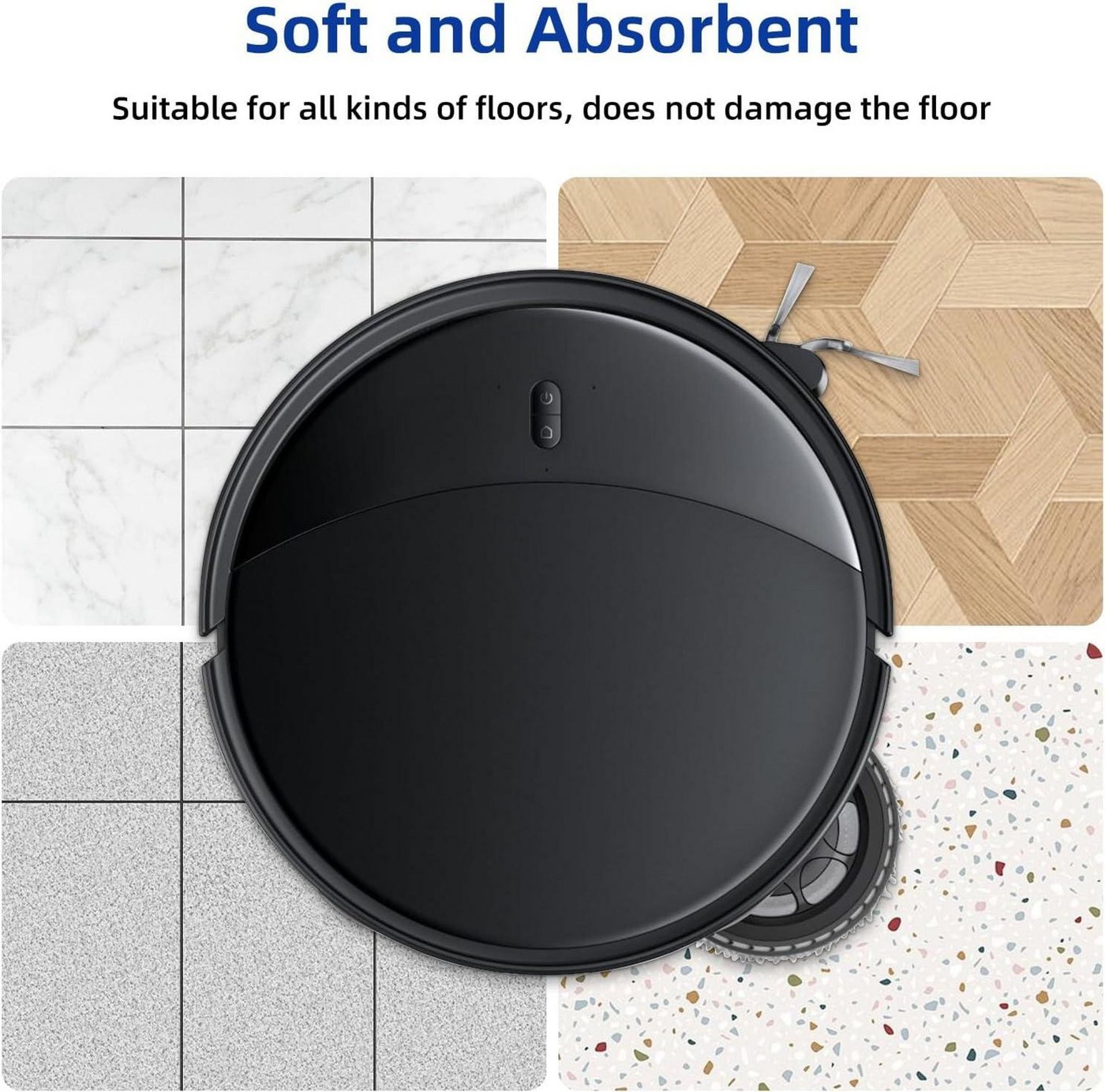 FELIXLEO Gardinenbefestigungen Ersatzteile "8 Stk. Wischpads für Roborock Saros 10R Z70 Qrevo Master Edge Curv ", (8-St) Bild 2
