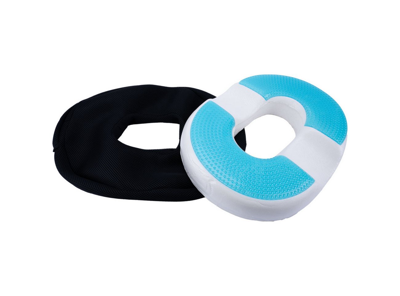 Casativo Sitzkissen Ergonomisches Ring-Sitzkissen aus Memory-Gel-Schaum, für Stuhl, Bürostuhl oder auch im Auto