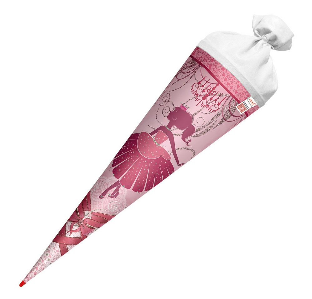 Roth Schultüte Roth Schultüte Ballerina Glitter rund Filzverschluss 70cm