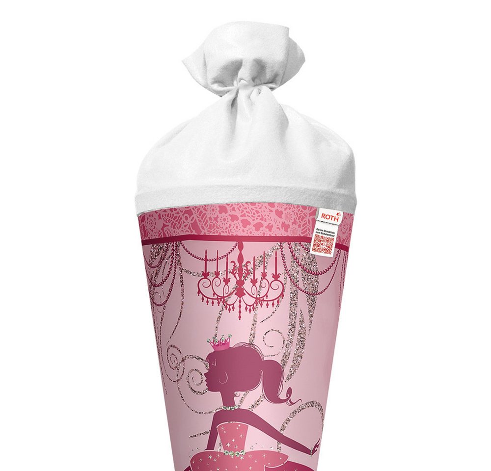 Roth Schultüte Roth Schultüte Ballerina Glitter rund Filzverschluss 70cm Bild 3