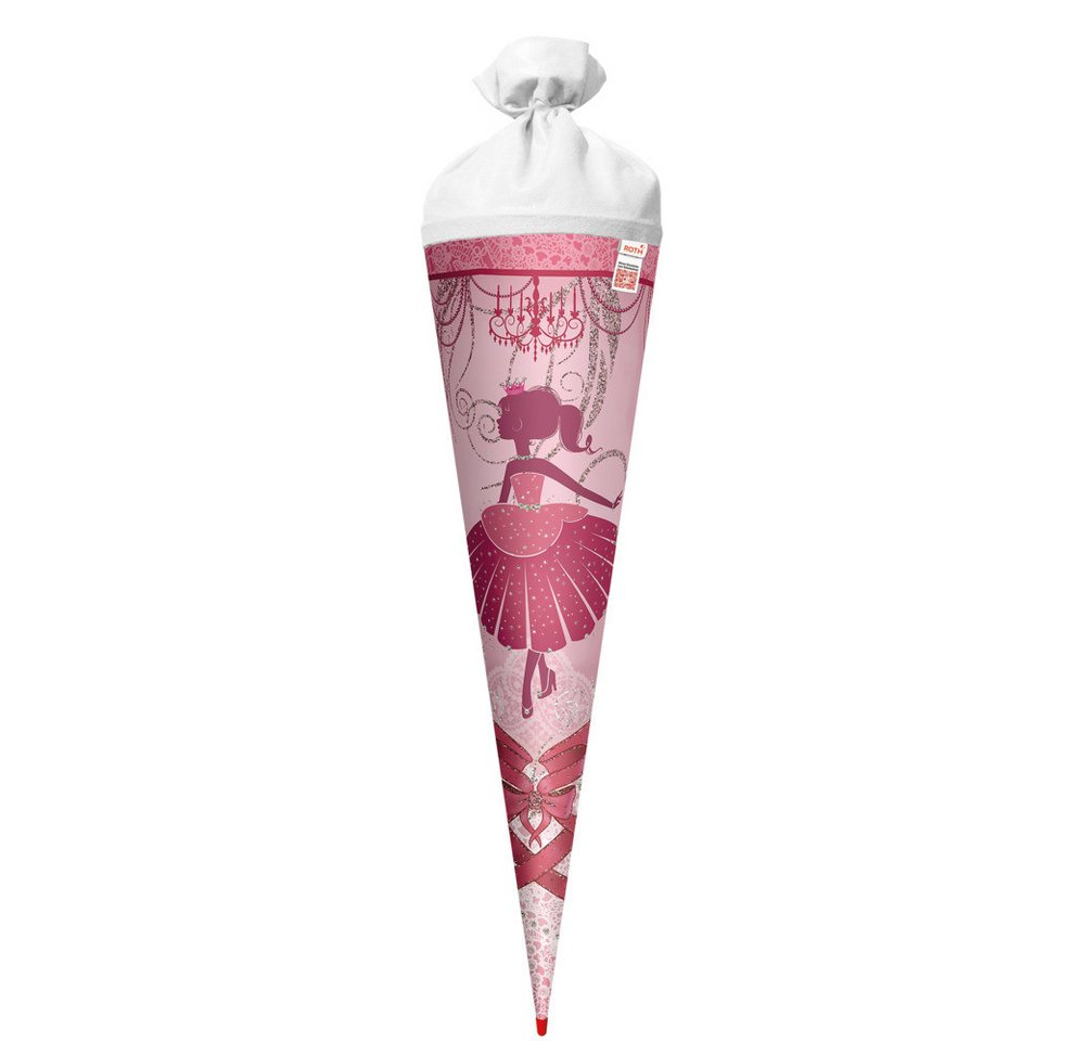 Roth Schultüte Roth Schultüte Ballerina Glitter rund Filzverschluss 70cm Bild 4