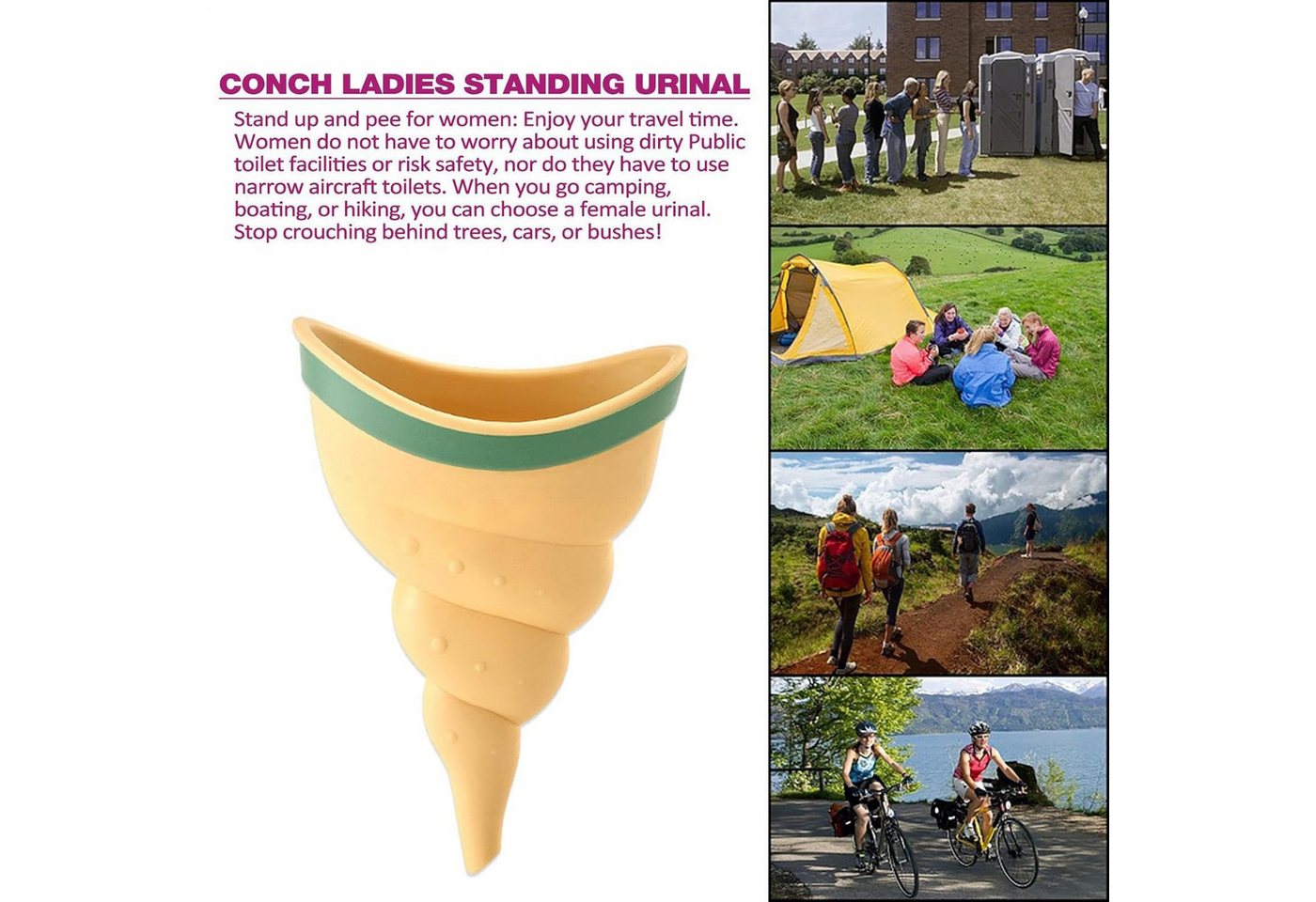 FELIXLEO Urinal Frauen Urinal Tragbarer Pinkeltrichter Damen Stehurinal für Reisen