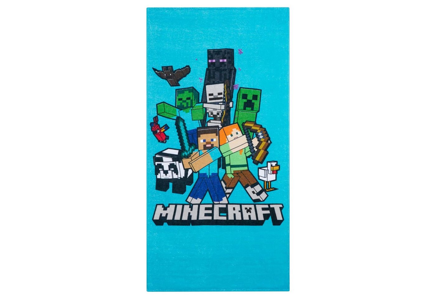 Minecraft Badetuch Minecraft Strandtuch Badetuch 70x140 cm Kinder