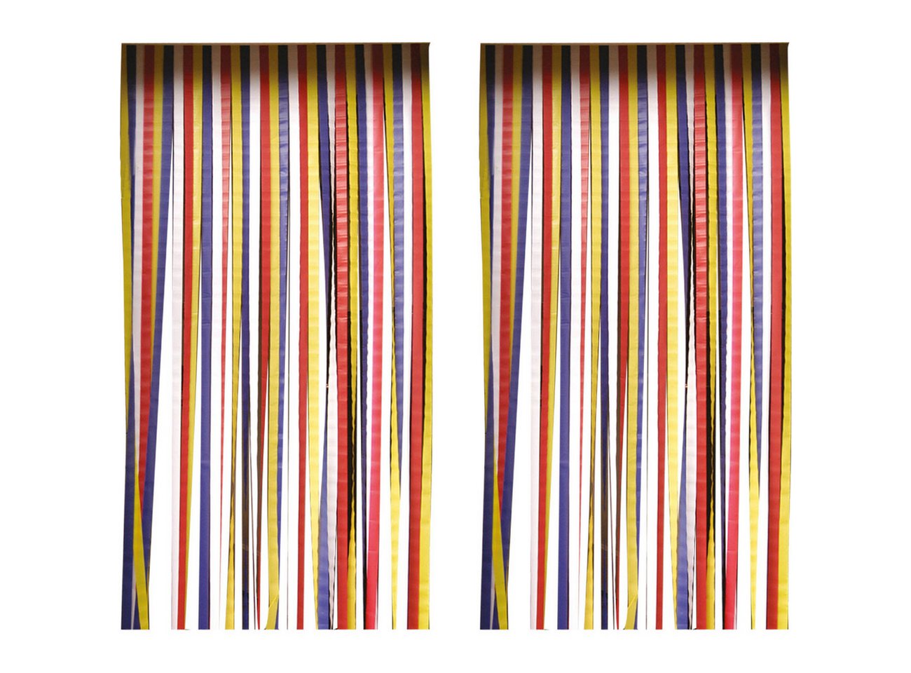 Arti Casa Insektenschutz-Vorhang Insektenschutz-Streifenvorhang Bunt 210 x 90cm, Geräuscharm & Kürzbar, (2-St., 1er/2er-Set), Streifen in Weiß-Rot-Blau-Gelb/für Terrassen-, Balkontüren, Wohnwagen