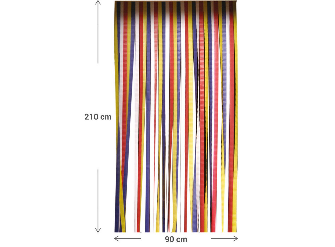 Arti Casa Insektenschutz-Vorhang Insektenschutz-Streifenvorhang Bunt 210 x 90cm, Geräuscharm & Kürzbar, (2-St., 1er/2er-Set), Streifen in Weiß-Rot-Blau-Gelb/für Terrassen-, Balkontüren, Wohnwagen Bild 3