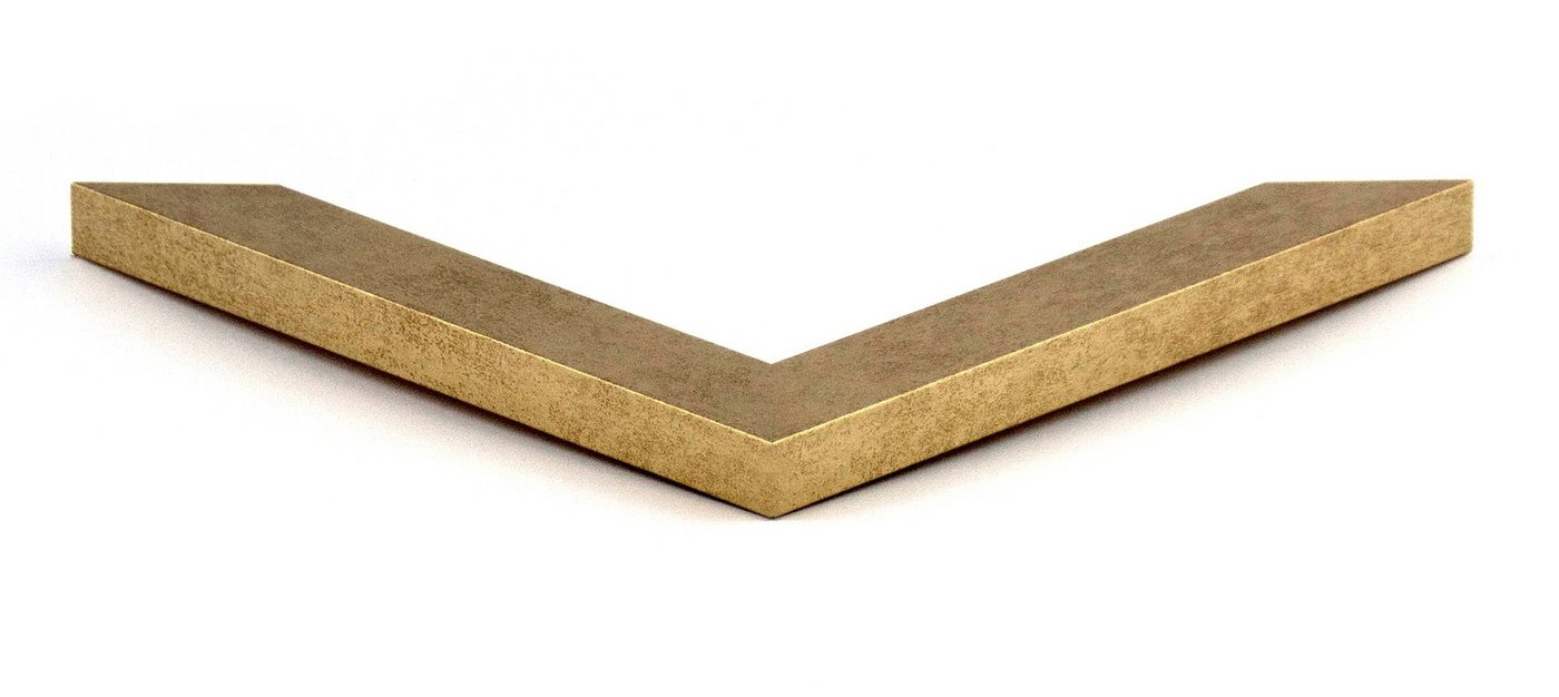 Einzelrahmen Bilderrahmen Bern, (1 Stück), 50x75 cm, Vintage Gold, MDF