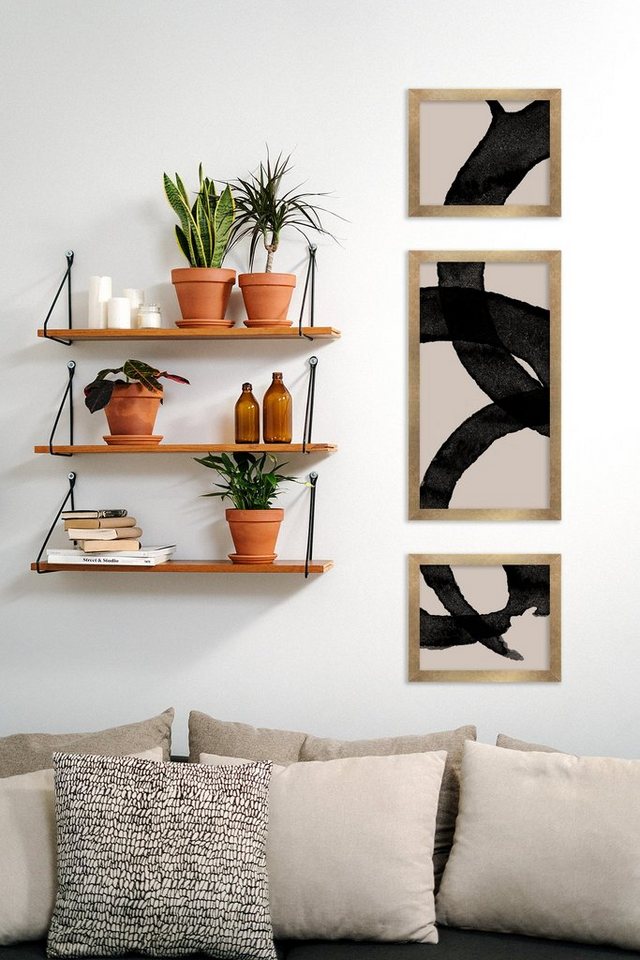 Einzelrahmen Bilderrahmen Bern, (1 Stück), 50x75 cm, Vintage Gold, MDF Bild 3