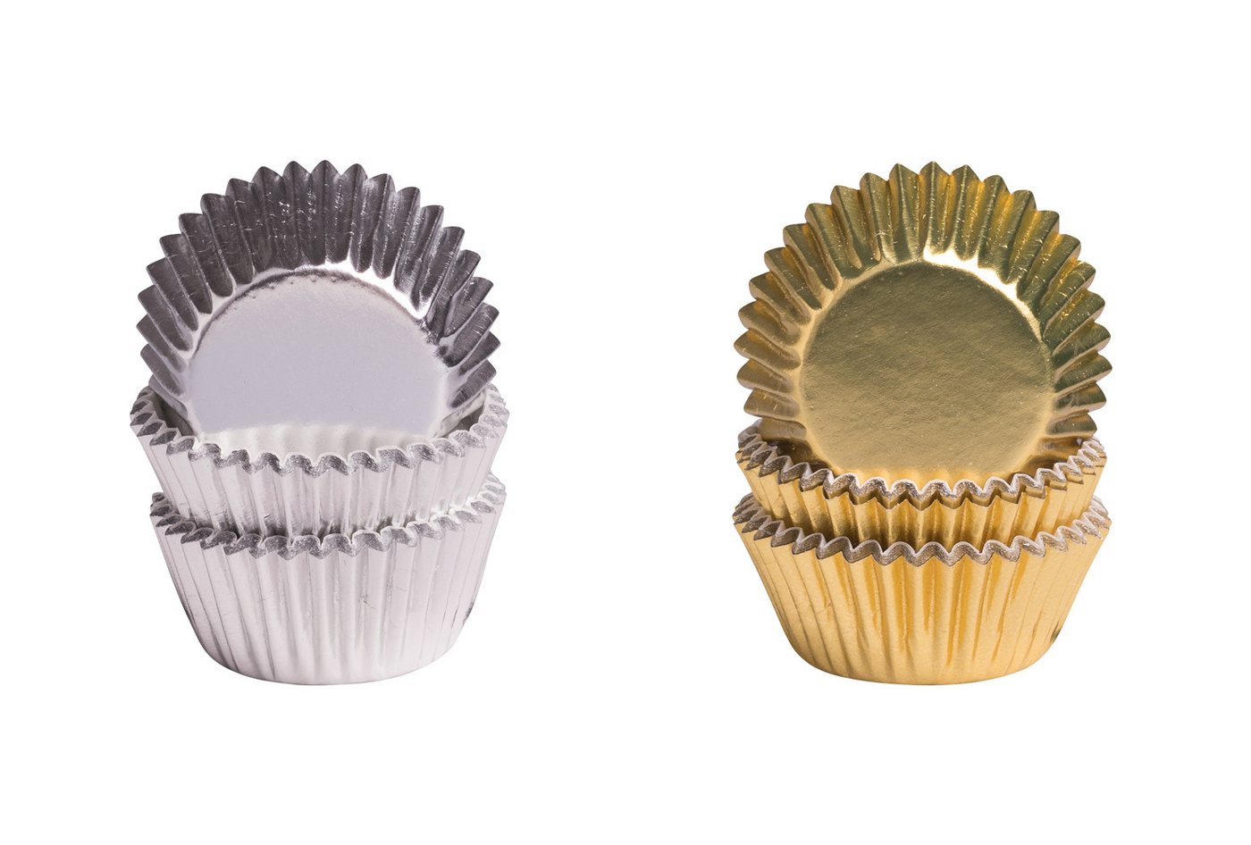 Demmler Pralinenform Pralinenförmchen in silber und gold, 150 Stück, Backdekoration, Made in Germany