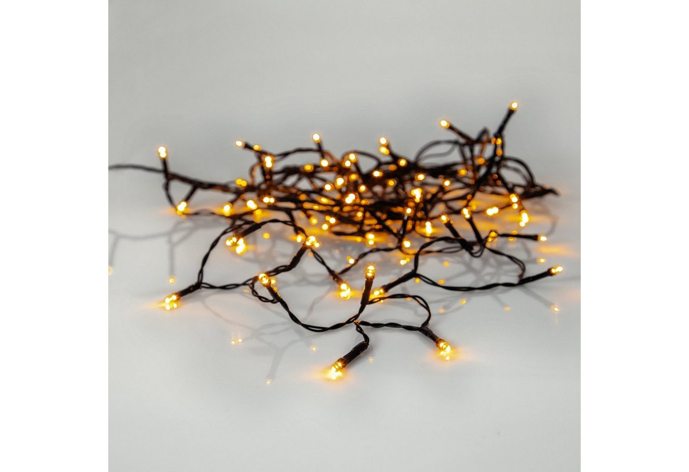 MARELIDA LED-Lichterkette LED Lichterkette für Außen IP44 80 bernstein gold warmweiße LED 5,6m, 80-flammig Bild 3