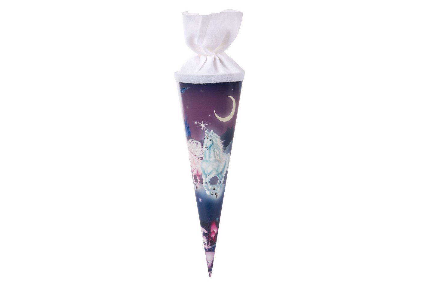 Goldbuch Schultüte Goldbuch Geschwistertüte Unicorn - 35cm, Verschluss Filz
