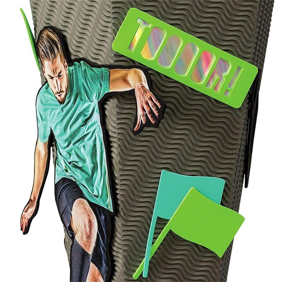 Roth Schultüte Bastelset Fußball-Star, 68 cm, eckig, mit Kreppverschluss, Zuckertüte zum Basteln, Grün