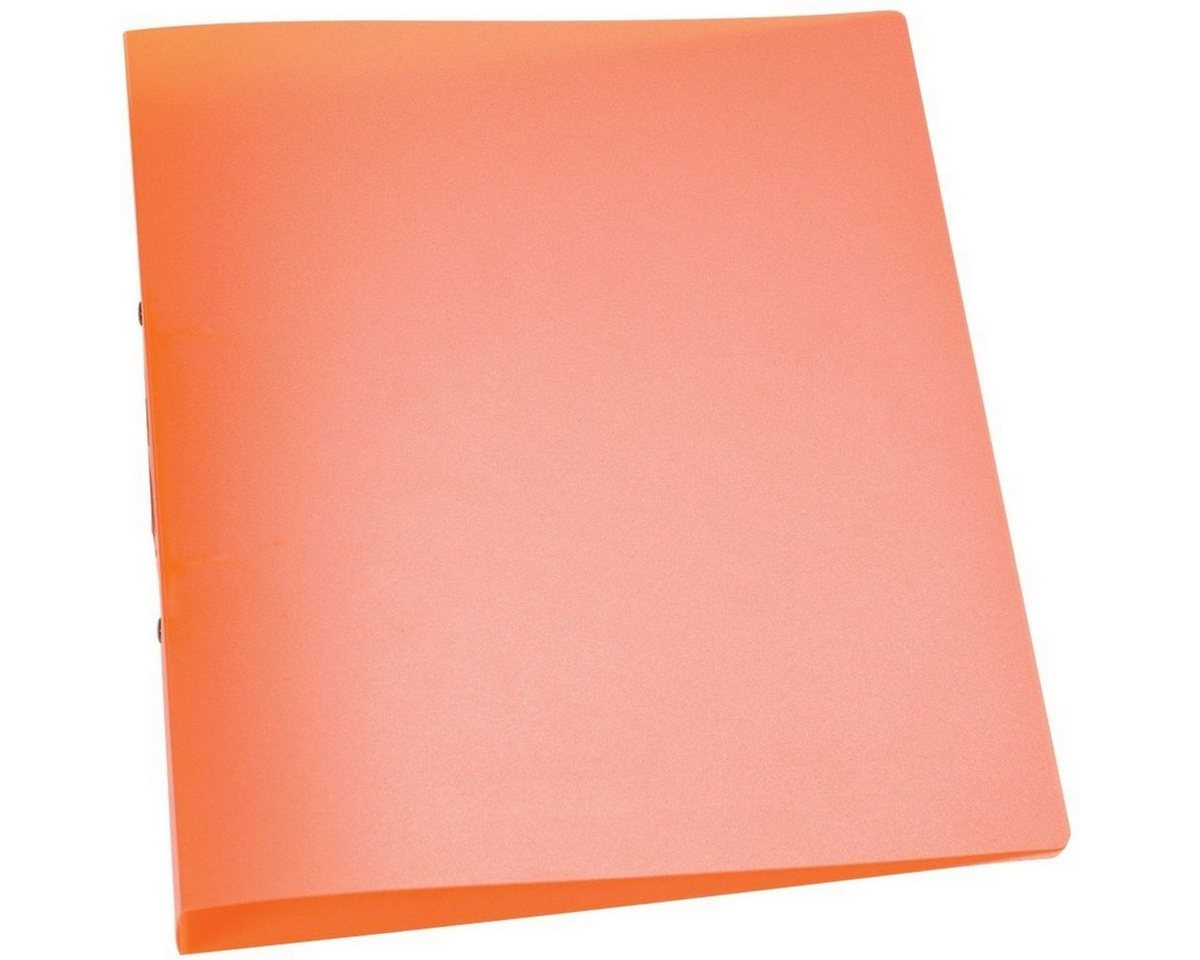 Connect Präsentationsordner Ringbuch A4 2 Ringe 25mm orange-transluzent
