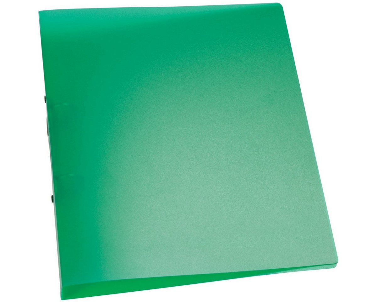 Connect Präsentationsordner Ringbuch A4 2 Ringe 25mm grün-transluzent