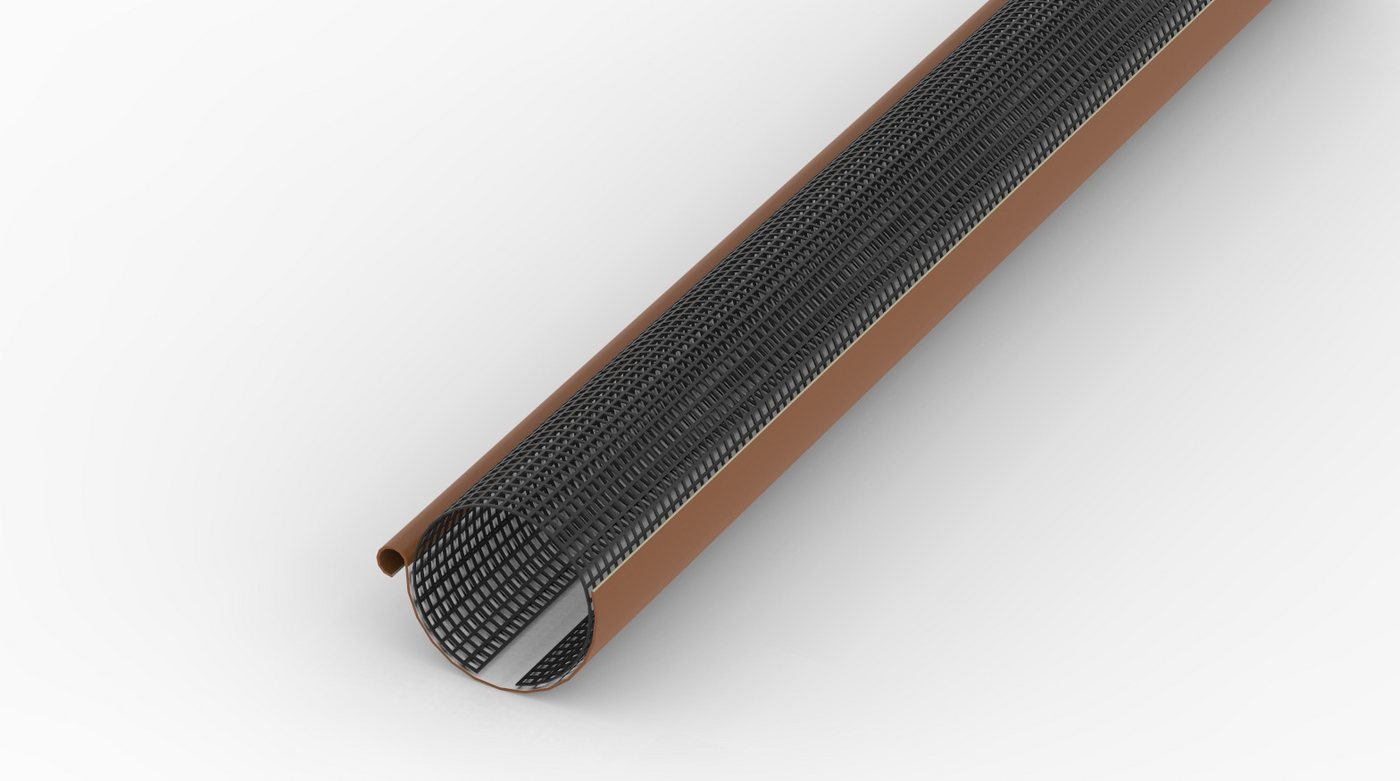 EraGreen Dachrinne Laubschutzgitter 1m länge für Dachrinnen 100mm-125mm Dachrinnenschutz, 1m länge, für Dachrinnen 100mm-125mm