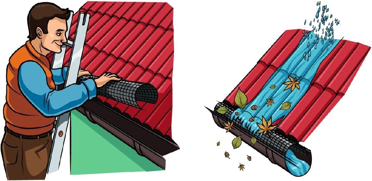 EraGreen Dachrinne Laubschutzgitter 1m länge für Dachrinnen 100mm-125mm Dachrinnenschutz, 1m länge, für Dachrinnen 100mm-125mm Bild 5