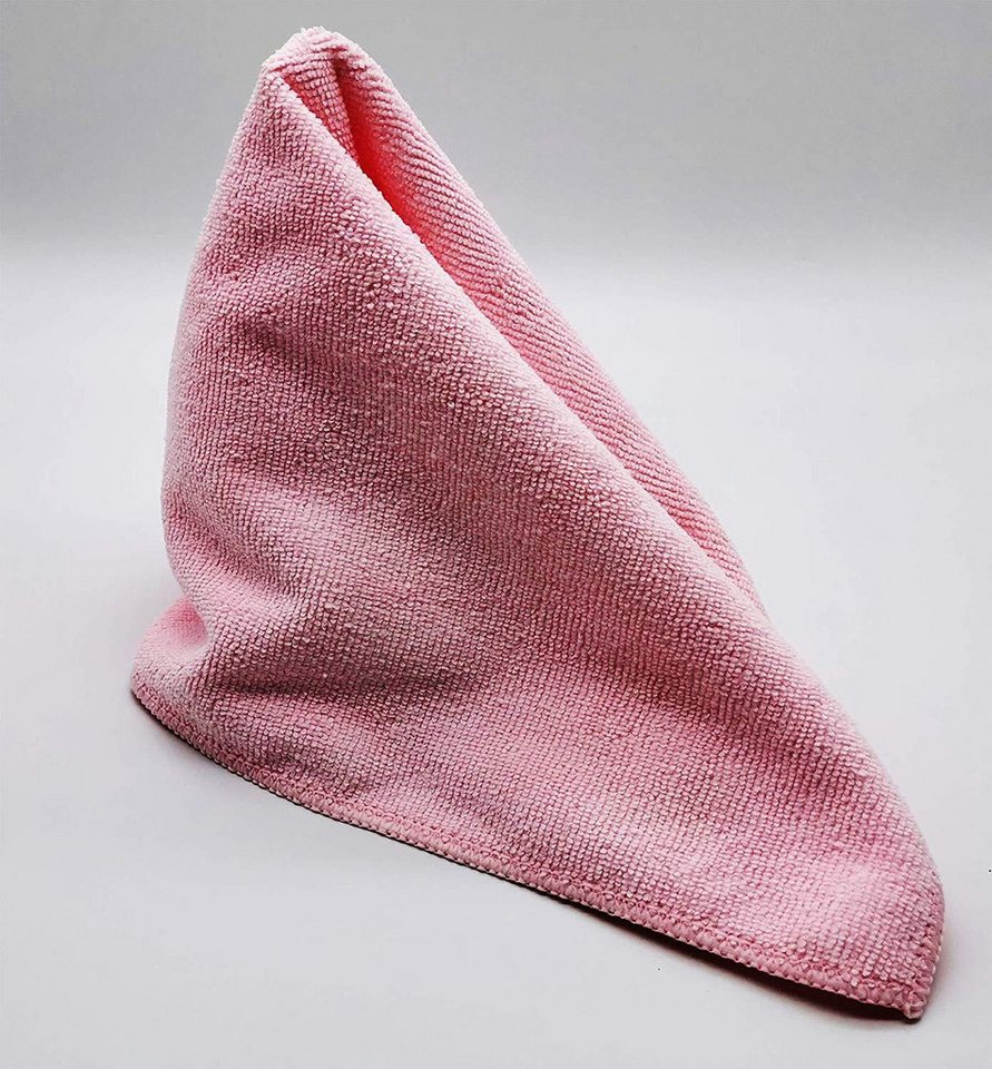 Riyashop Haushaltshobel 10 x hochwertigen Profi-Microfasertuch Universal Reinigungstuch Rosa