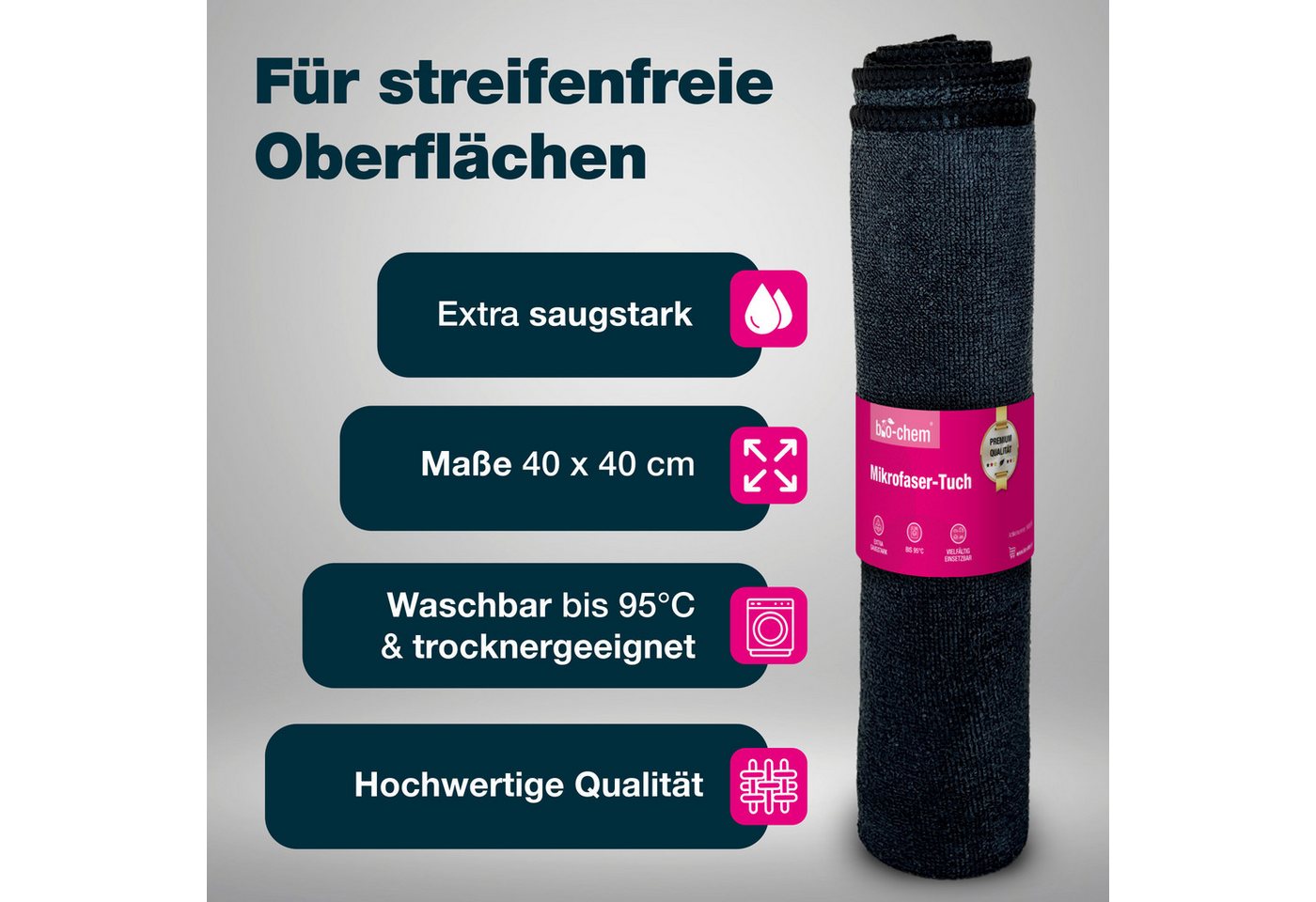 bio-chem Kettenöl bio-chem Kettenöl Fahrrad Universal Ketten Öl 100 ml, (Kettenöl 100 ml Tropfflasche + Mikrofasertuch, 2-St., Kettenöl 100 ml Tropfflasche + Mikrofasertuch), Präzise Dosierung mit Tropfflasche