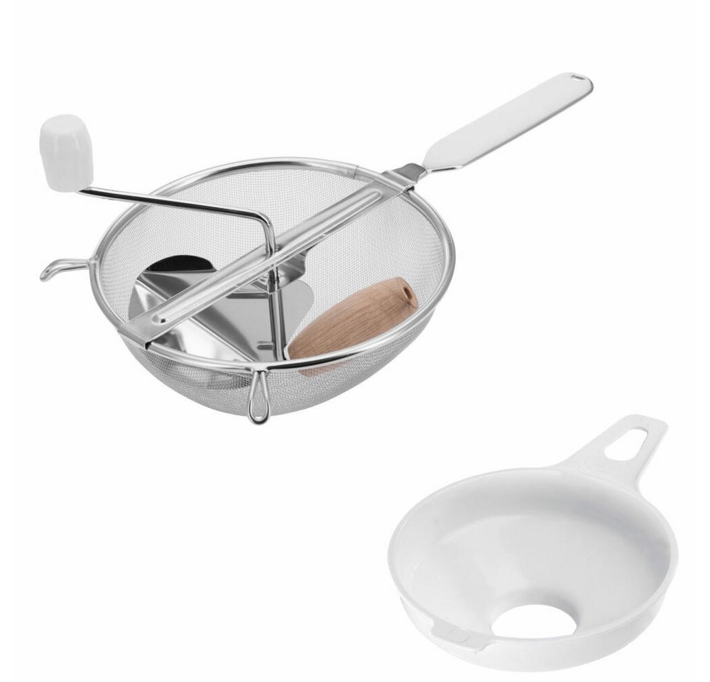 WESTMARK Passiersieb Einkoch-Set, 1 Passiersieb/Passe-vite + 1 Einmach-/Marmeladen-Trichter, ABS, Edelstahl, PP Bild 3