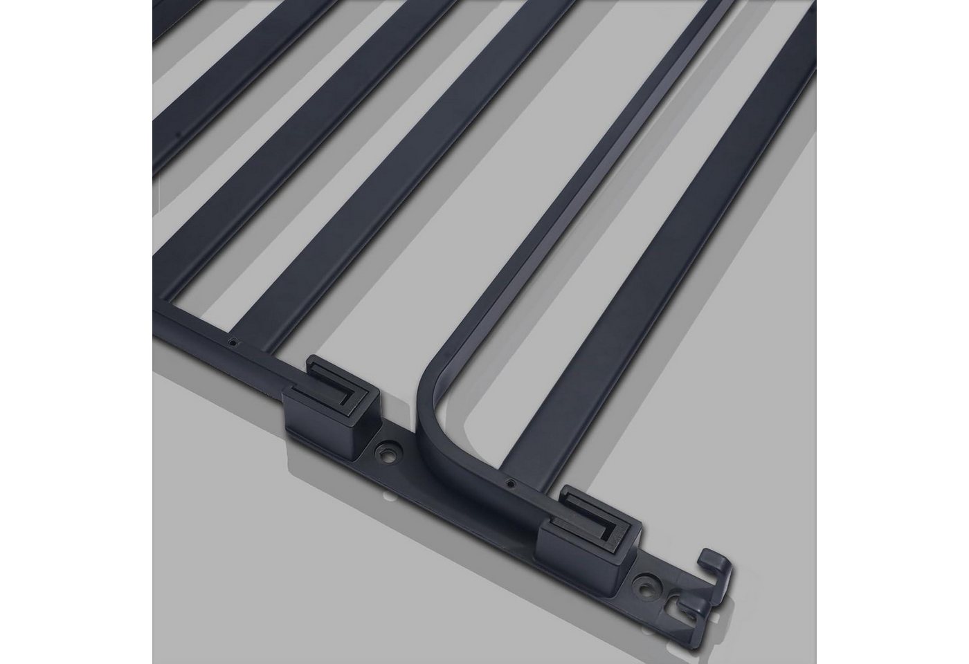 LuxusKollektion Handtuchstange Handtuchhalter ohne Bohren klappbar doppelt 60cm 4 Schwarz 700.0 Gramm Bild 5