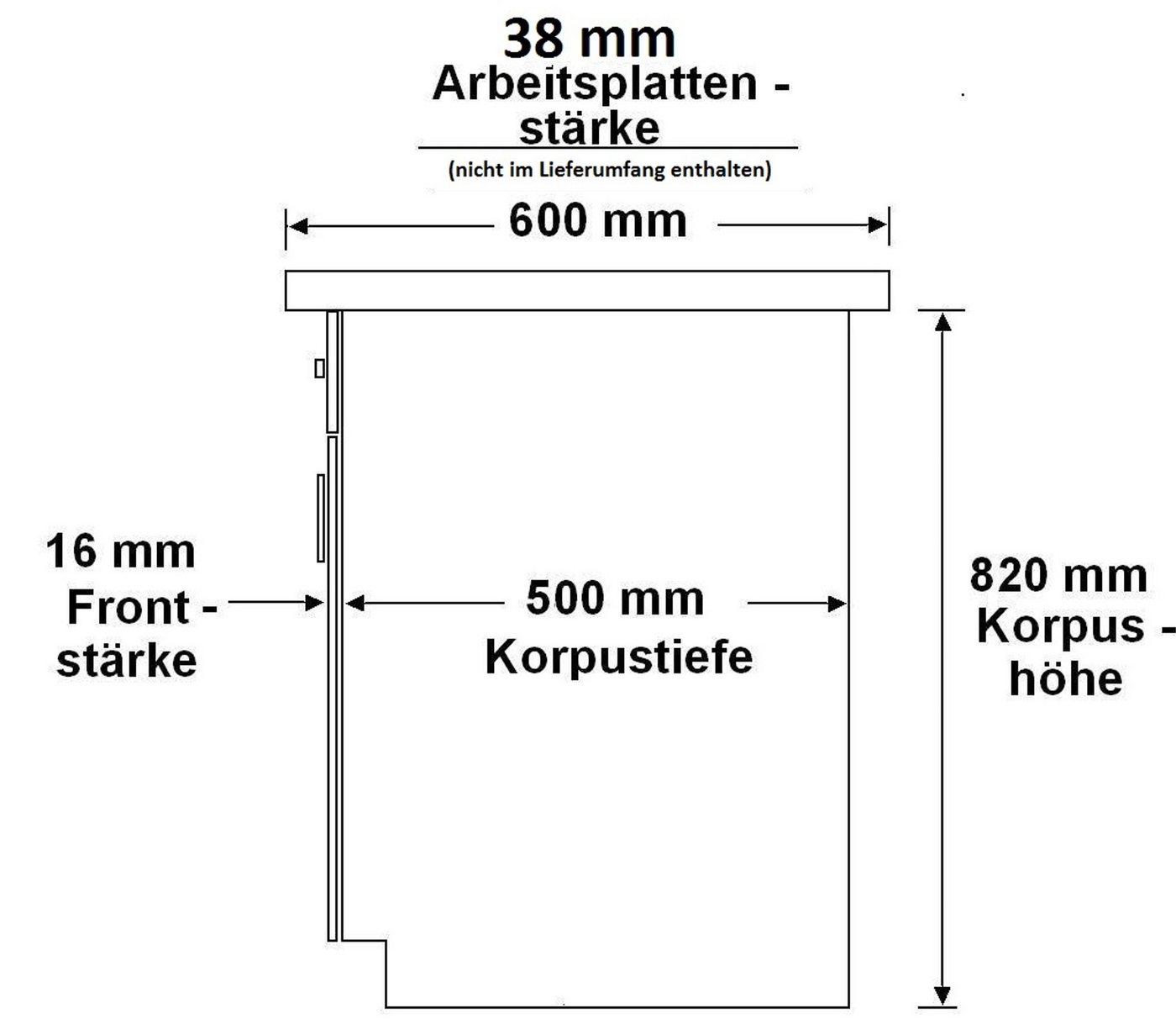 Küchen-Preisbombe Unterschrank 50 cm Küche ARIA Aquamarin ultra matt Anti Fingerprint Küchenzeile Bild 3