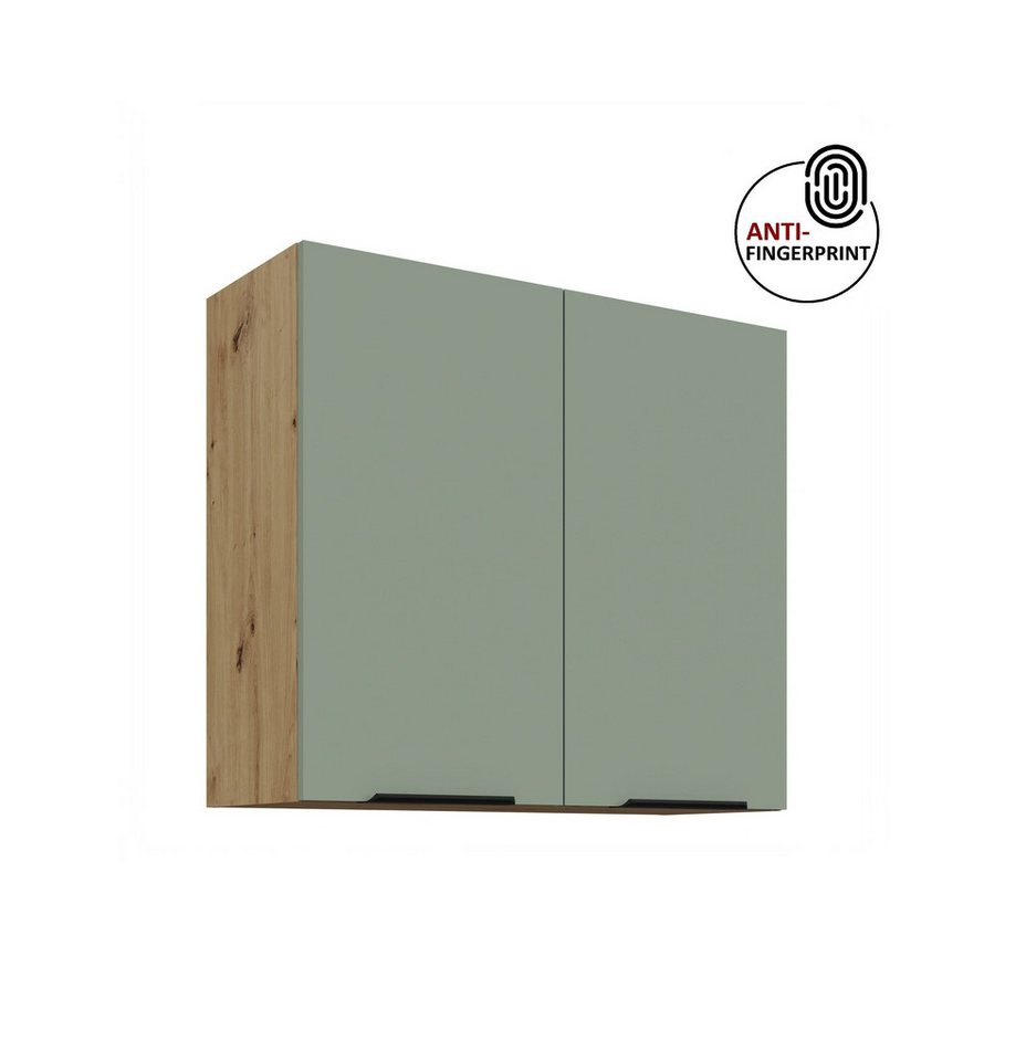 Küchen-Preisbombe Hängeschrank 80 cm Küche ARIA Aquamarin Küchenzeile Küchenblock Anti Fingerprint Bild 5