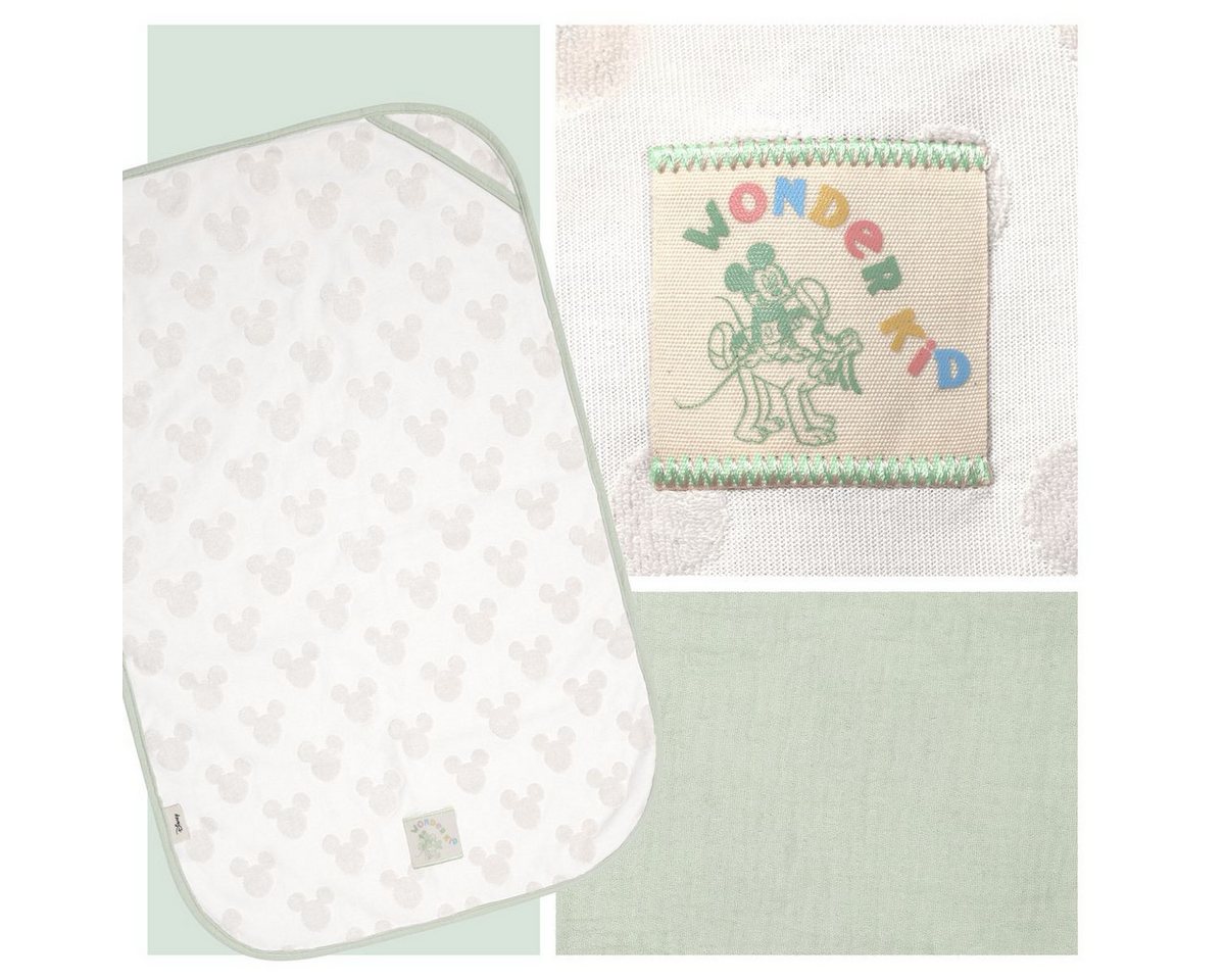 Hauck Wickelauflage Disney Mickey - Light Beige, 2in1 Auflage / Topper & Handtuch für Wickeltisch - waschbar bei 60° C Bild 5