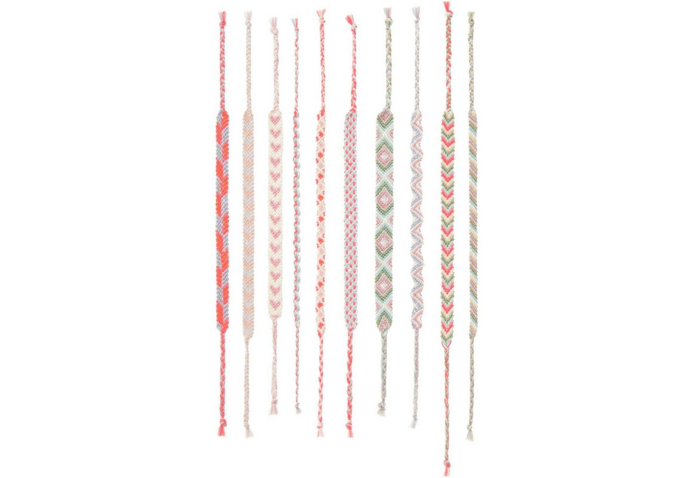 Rico Design Kreativset DIY-Freundschaftsarmband-Sets, 100% Baumwolle