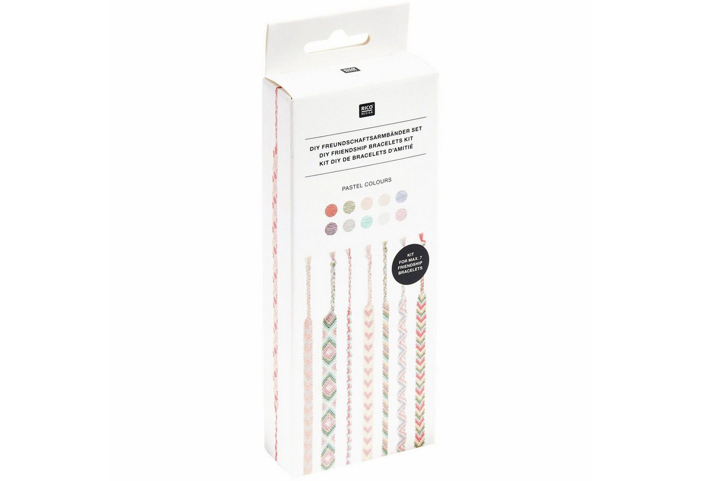 Rico Design Kreativset DIY-Freundschaftsarmband-Sets, 100% Baumwolle Bild 5