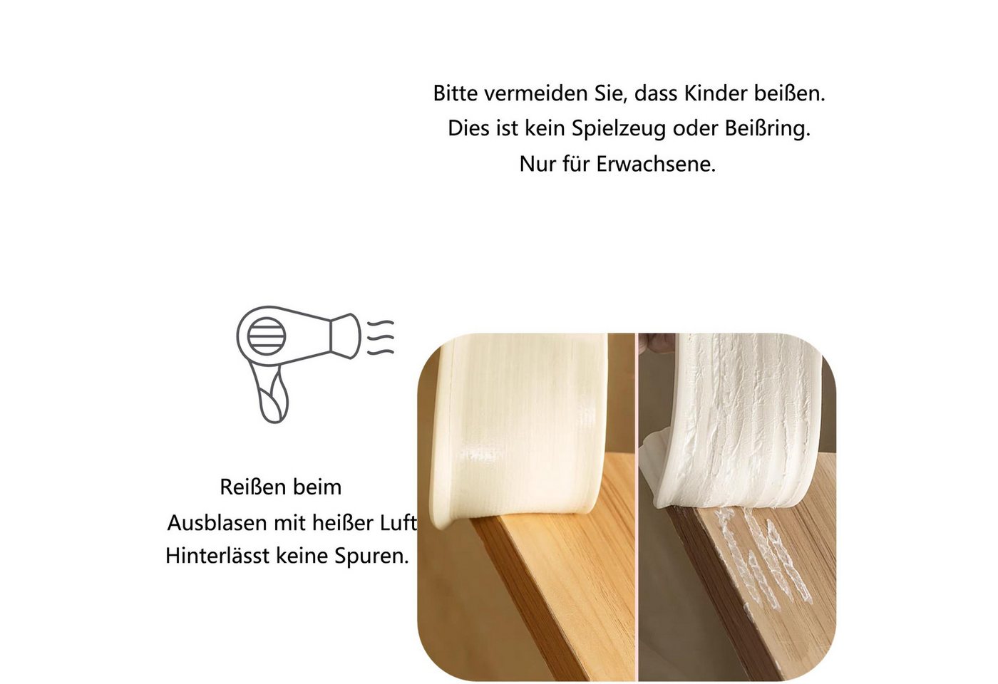 Agger Kindersicherung Multifunktionaler Möbelkantenschutz, Wandeckenschutz, Schreibtischkantenpuffer, DIY Bild 2