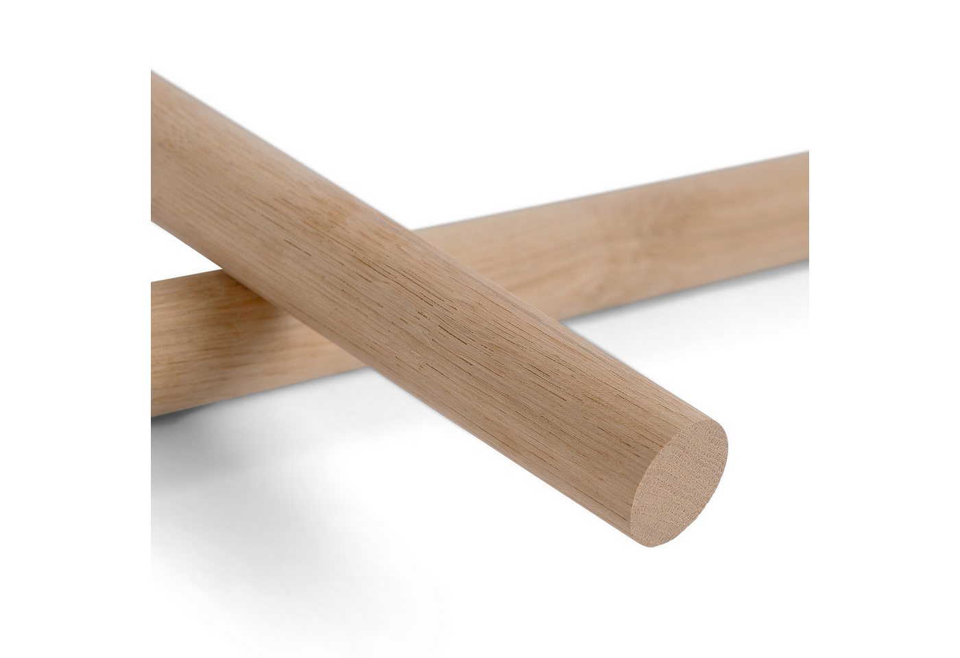 Woodsellers Bastelnaturmaterial Rundstab - Eiche gehobelt Ø 20 mm x 300 mm, (1-tlg), Woodsellers - Rundstab Eiche gehobelt - Ø 20 x 300-1000mm - Top Preis Bild 4