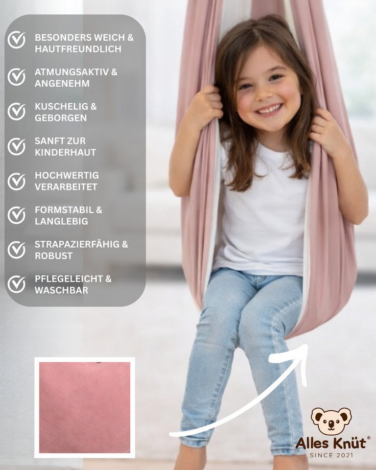 Alles Knüt Tuchschaukel Alles Knüt Therapieschaukel – Indoor Schaukel Kinder inkl. Befestigung Bild 2