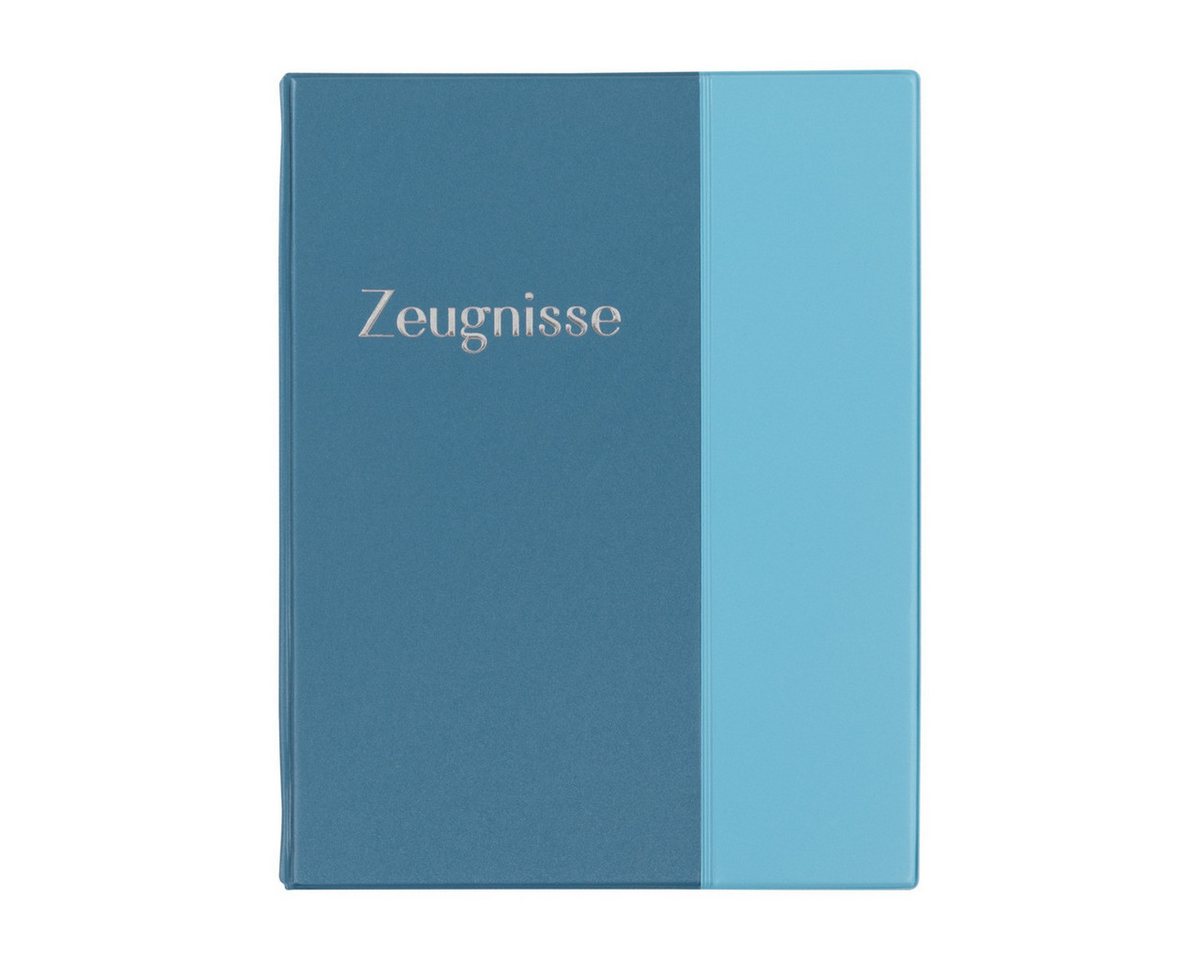 Idena Buchbindemappe Idena Zeugnismappe Ringbuch mit 10 Klarsichthüllen 100µ pastell blau, DIN A4, ( Bild 2