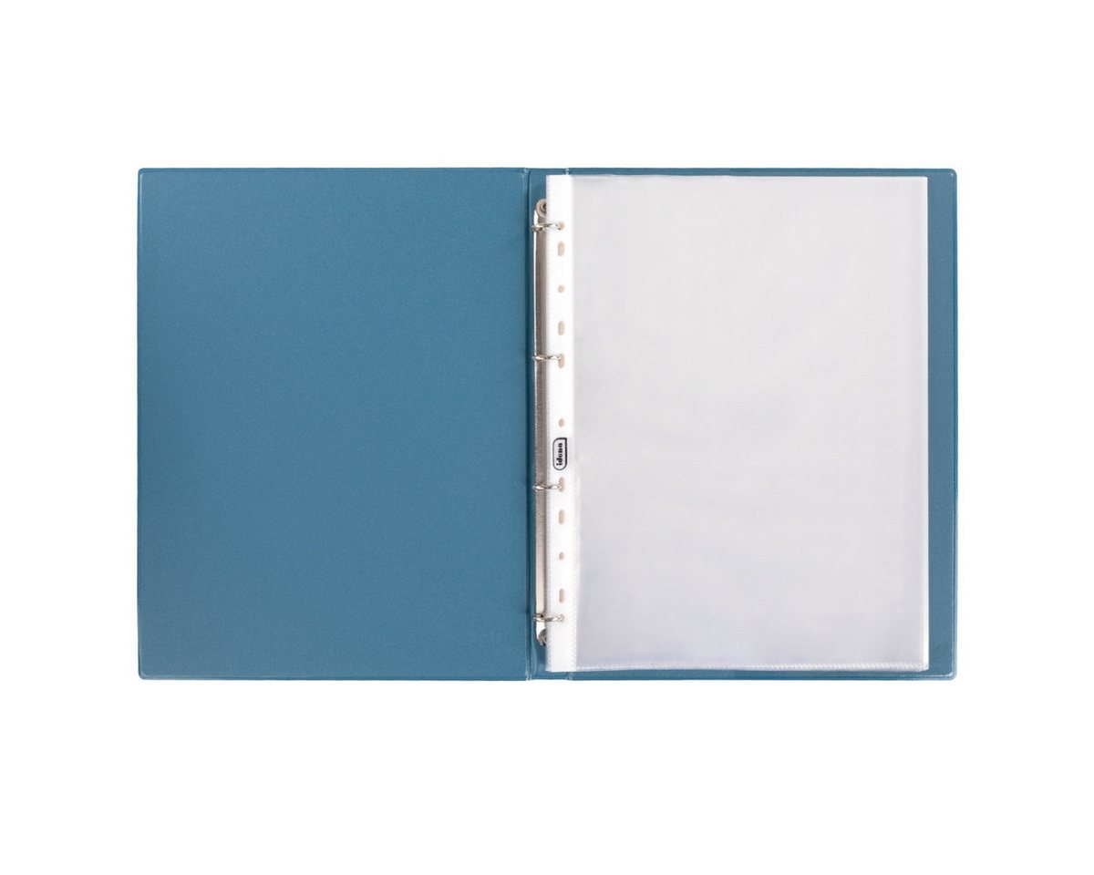 Idena Buchbindemappe Idena Zeugnismappe Ringbuch mit 10 Klarsichthüllen 100µ pastell blau, DIN A4, ( Bild 3