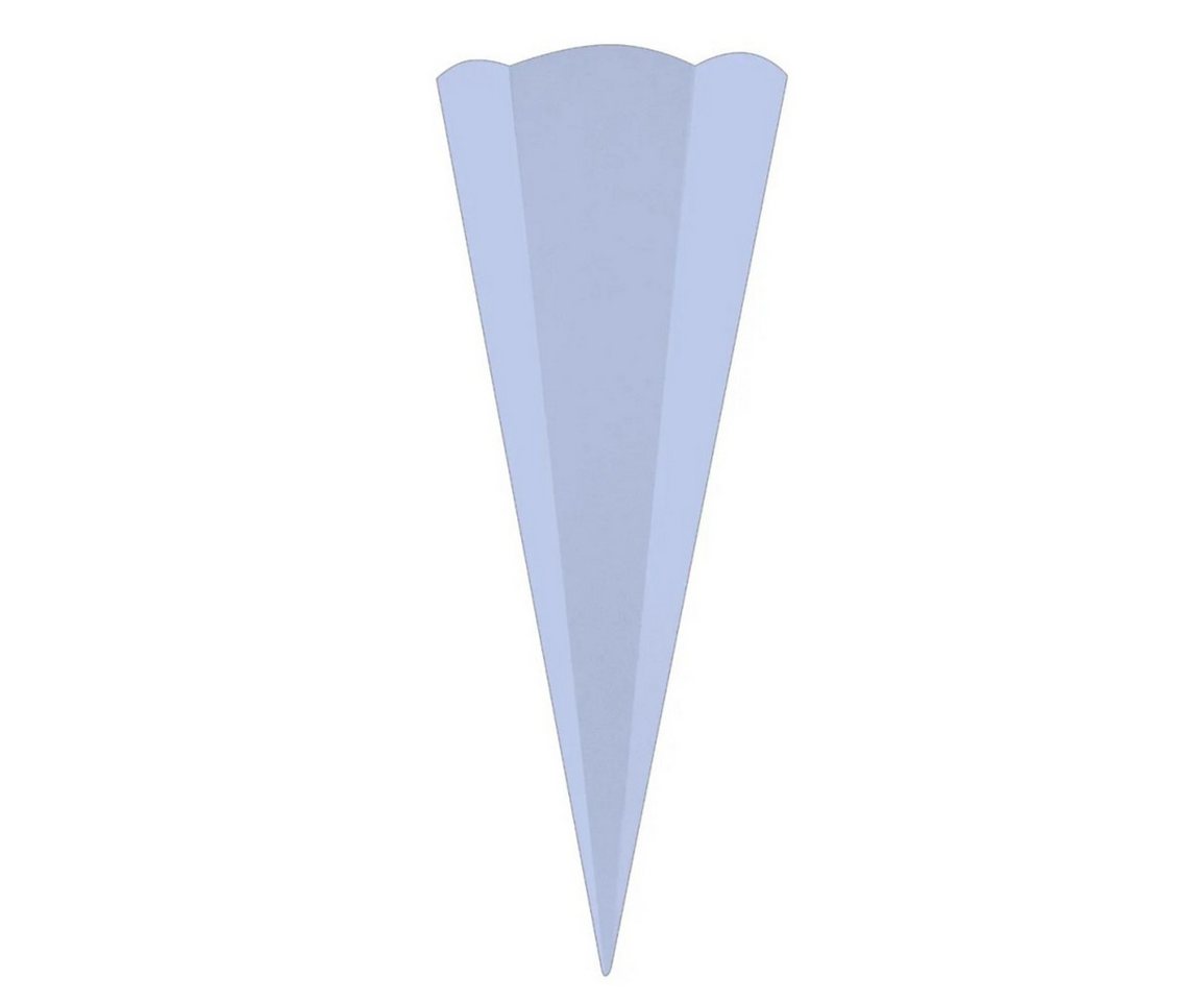 Goldbuch Schultüte Goldbuch Bastelschultüte hellblau - 68cm, Verschluss ohne