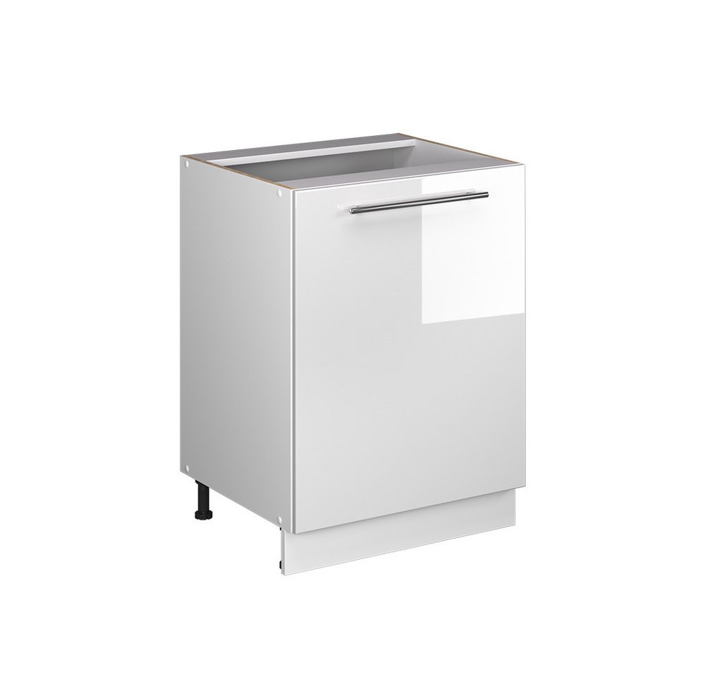 Vicco Unterschrank Fame-Line, Weiß Hochglanz/Weiß, 60 cm 1 Tür ohne Arbeitsplatte (1-St) Bild 4