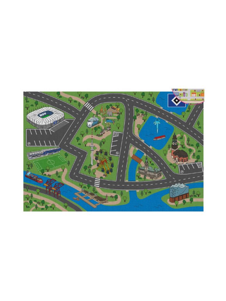 VertriebsArena GmbH Kinderteppich HSV Spielteppich, Höhe: 0 mm Bild 2