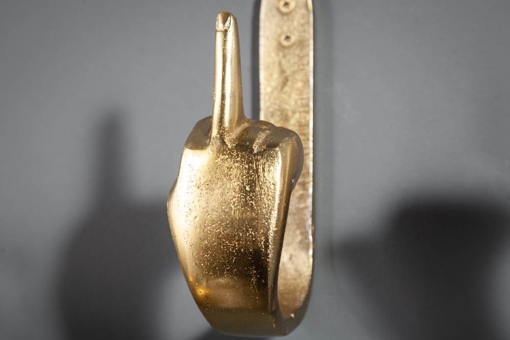 riess-ambiente Wandgarderobe FINGERS gold, Metall · Dekoration · Kleiderhaken Bild 3