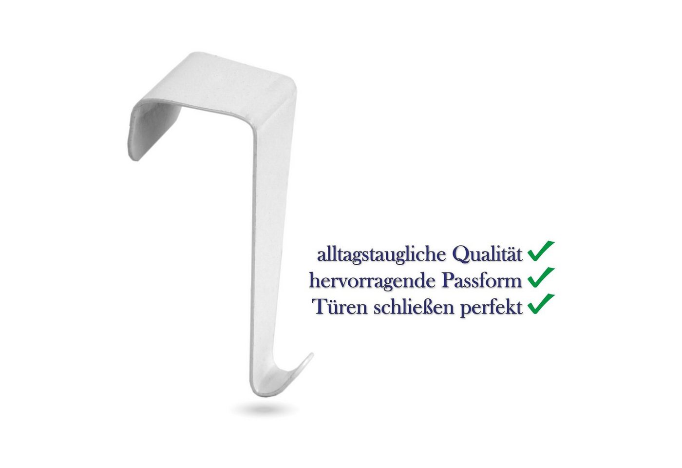 Bestlivings Türhaken Garderobenhaken zum einhängen, Badezimmer, Türen, Kleiderschränke, (4-St), Garderobenhaken - Fensterhaken Metall ohne Bohren Kleben Bild 5