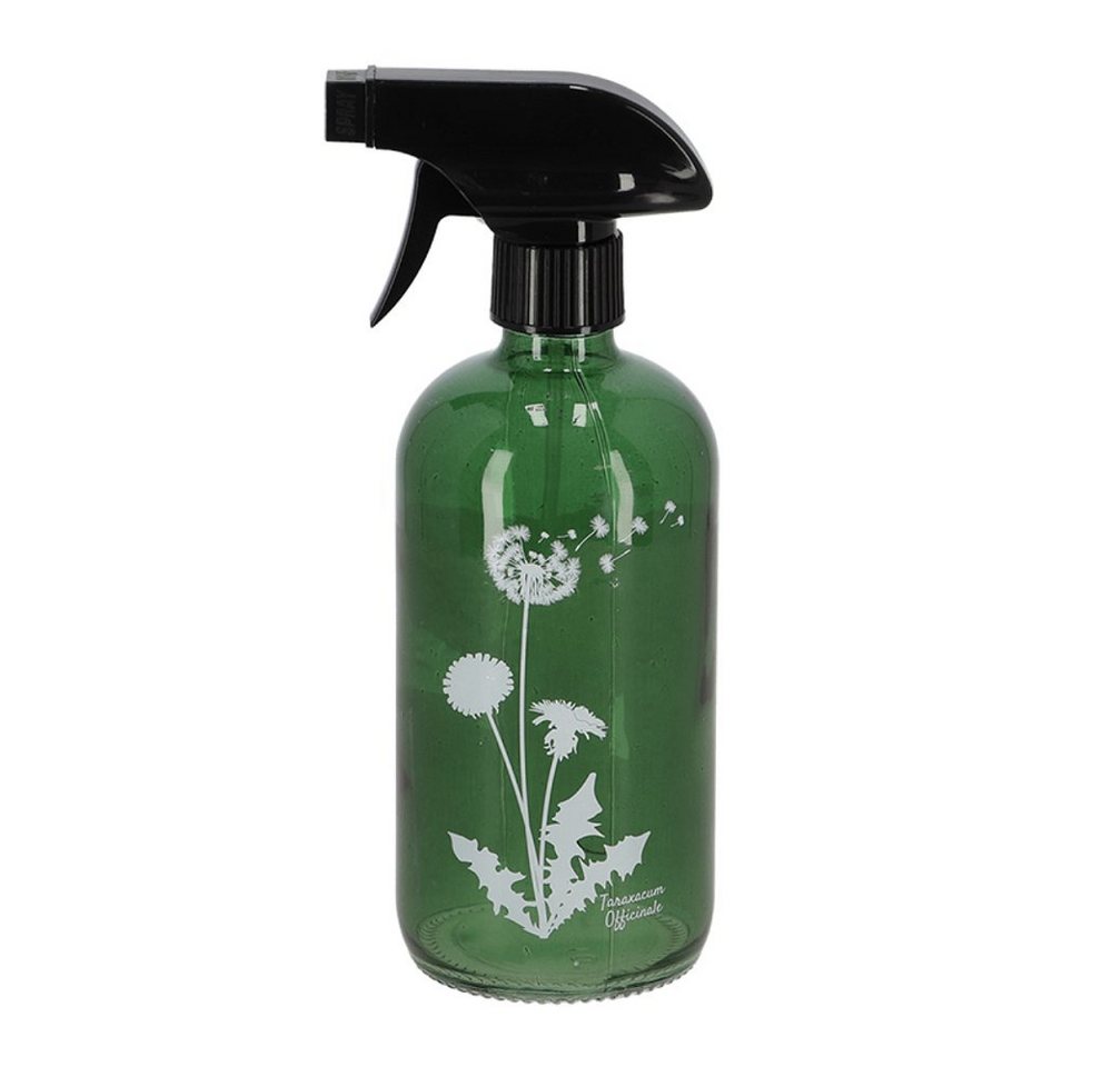 esschert design Zerstäuberflasche 2er-Set Sprühflaschen - grün - Glas, 0,5 l – Wildflower-Motiv Bild 3