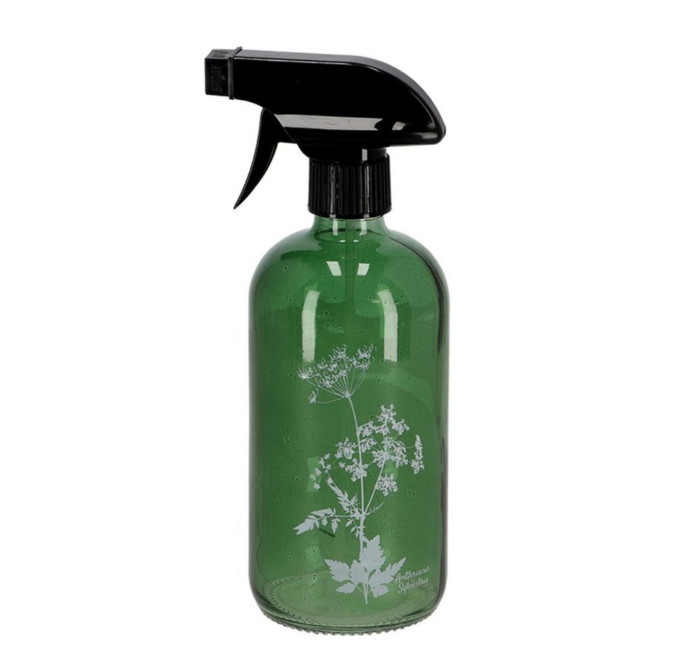 esschert design Zerstäuberflasche 2er-Set Sprühflaschen - grün - Glas, 0,5 l – Wildflower-Motiv Bild 5