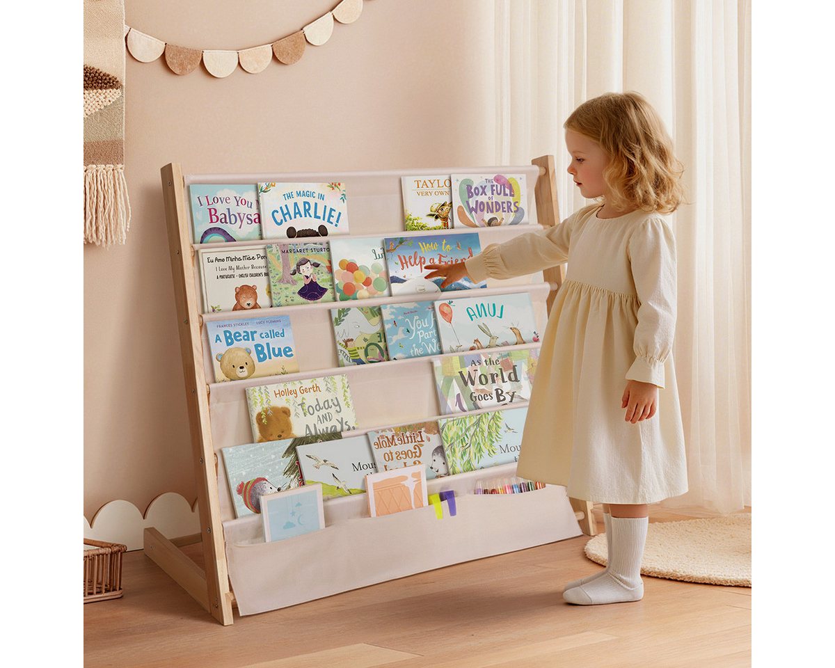 CAVEEN Bücherregal, 5 Ebenen, Kinder-Bücherregal Offenes Aufbewahrungsregal Bild 5