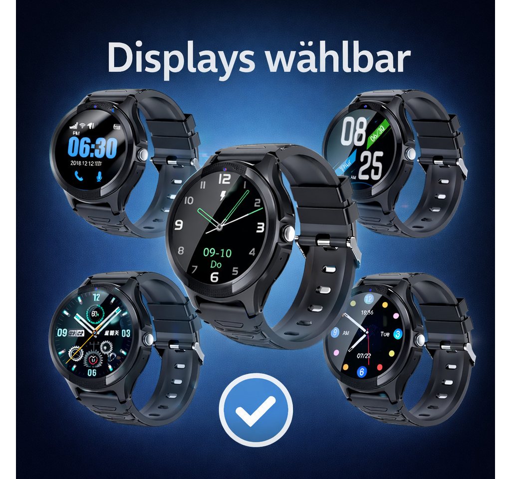 NikuTRAX Krankenpflegeuhr Seniorenuhr NC120E 4G mit GPS, SOS-Notruf, Sturzsensor & Videotelefon Bild 3