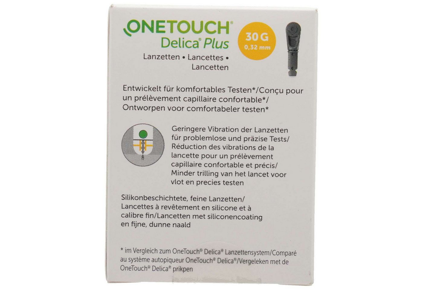 One Touch Blutzucker-Teststreifen ONE TOUCH Delica Plus Nadellanzetten 100St PZN 14817354 Bild 2